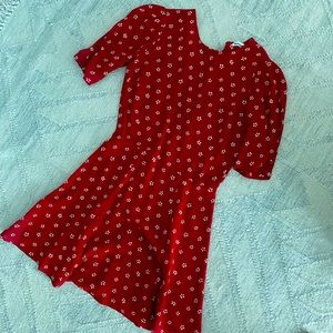 Reformation red mini dress S